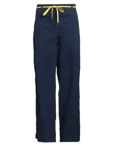 Aspesi Woman Pants Midnight Blue Size 4 Cotton