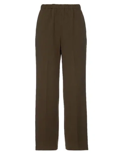 Aspesi Woman Pants Military Green Size 0 Triacetate, Polyester