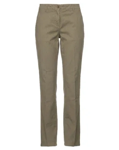 Aspesi Woman Pants Military Green Size 2 Cotton, Elastane