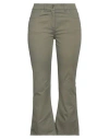 Aspesi Woman Pants Military Green Size 4 Cotton, Elastane