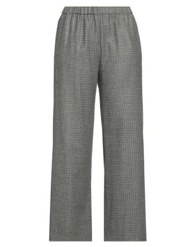 Aspesi Woman Pants Military Green Size 4 Virgin Wool, Acrylic, Polyamide, Cashmere In Green