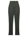 Aspesi Woman Pants Military Green Size 6 Cotton, Elastane