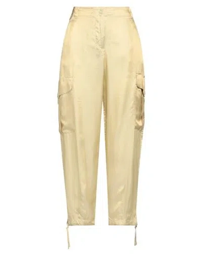 Aspesi Woman Pants Mustard Size 4 Acetate, Viscose In Yellow