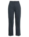 Aspesi Woman Pants Navy Size 6 Cotton, Elastane In Navy Blue