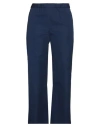 Aspesi Woman Pants Navy Blue Size 8 Cotton