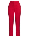 Aspesi Woman Pants Red Size 10 Cotton, Linen