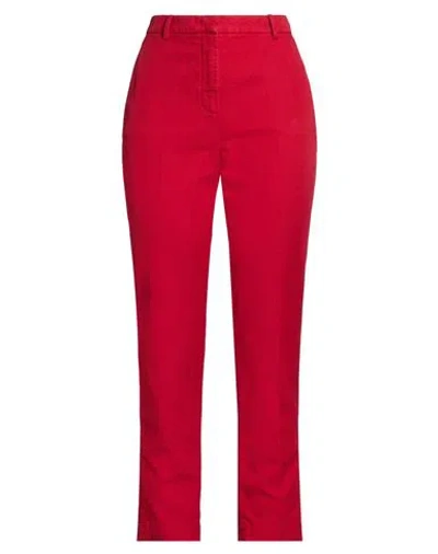 Aspesi Woman Pants Red Size 10 Cotton, Linen