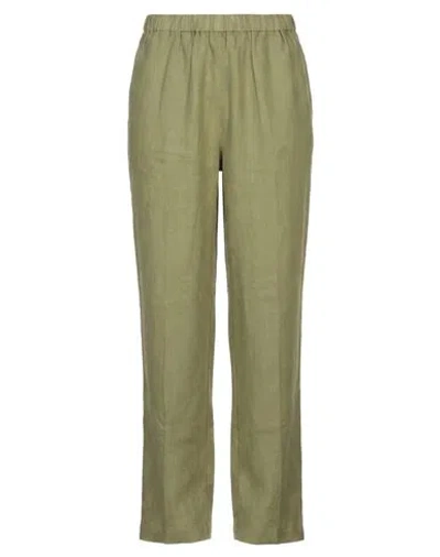 Aspesi Woman Pants Sage Green Size 10 Linen