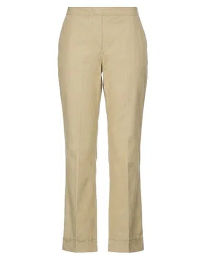 Aspesi Woman Pants Sage Green Size 6 Cotton In Yellow