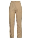Aspesi Woman Pants Sand Size 8 Cotton In Beige