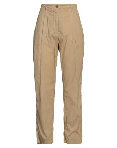 Aspesi Woman Pants Sand Size 8 Cotton In Beige