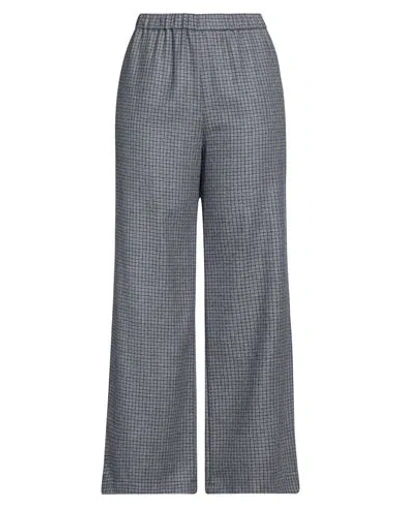 Aspesi Woman Pants Slate Blue Size 6 Virgin Wool, Acrylic, Polyamide, Cashmere In Blue