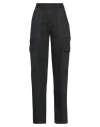 Aspesi Woman Pants Steel Grey Size 2 Cotton In Black
