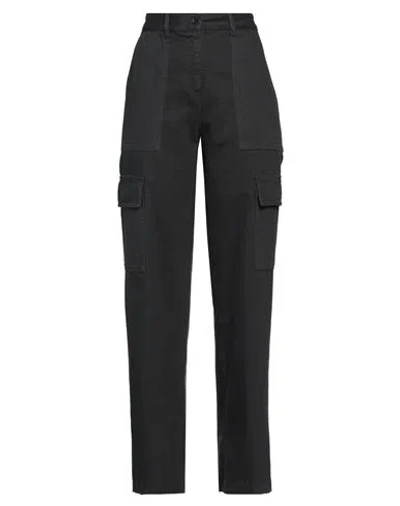 Aspesi Woman Pants Steel Grey Size 2 Cotton In Grey
