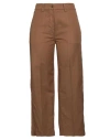 Aspesi Woman Pants Tan Size 8 Cotton, Linen In Brown
