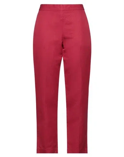 Aspesi Woman Pants Tomato Red Size 10 Cotton, Linen