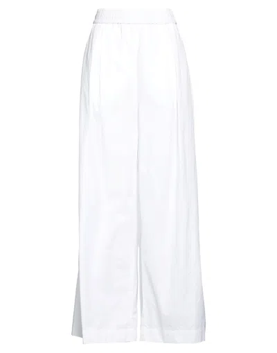 ASPESI ASPESI WOMAN PANTS WHITE SIZE 6 COTTON