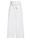 Aspesi Woman Pants White Size 6 Cotton