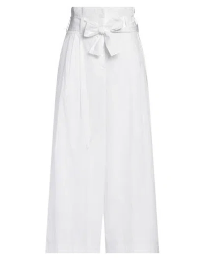 Aspesi Woman Pants White Size 6 Cotton