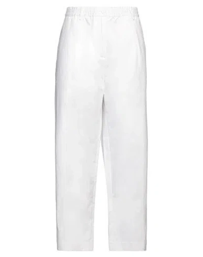 Aspesi Woman Pants White Size 8 Cotton