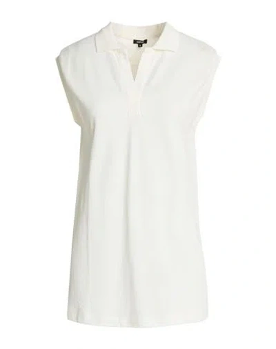 Aspesi Woman Polo Shirt Ivory Size S Cotton In White