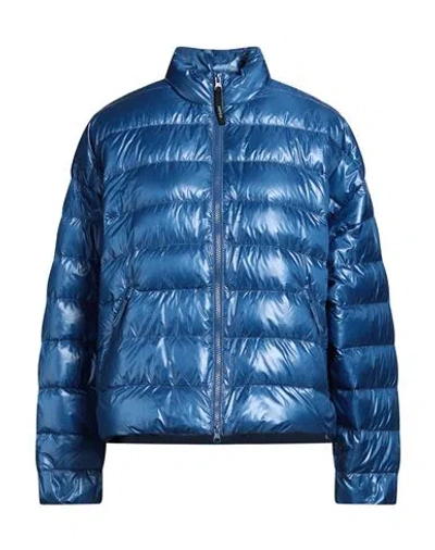 Aspesi Woman Puffer Azure Size M Polyamide In Blue