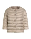 Aspesi Woman Puffer Beige Size Xs Polyester In Brown