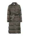 Aspesi Woman Puffer Dark Green Size L Polyamide