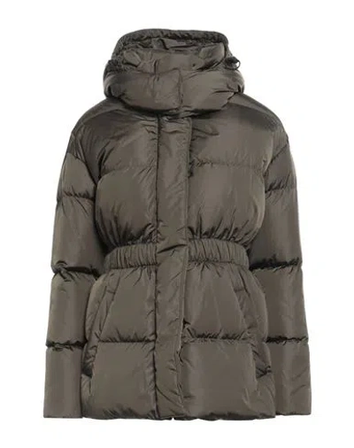 Aspesi Woman Puffer Dark Green Size Xl Polyamide