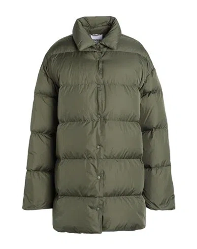Aspesi Woman Puffer Military Green Size S Polyamide