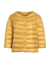 Aspesi Woman Puffer Mustard Size L Polyester In Yellow