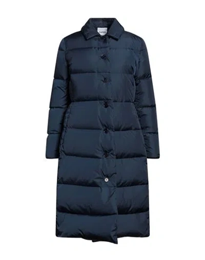 Aspesi Woman Down Jacket Navy Blue Size L Polyamide