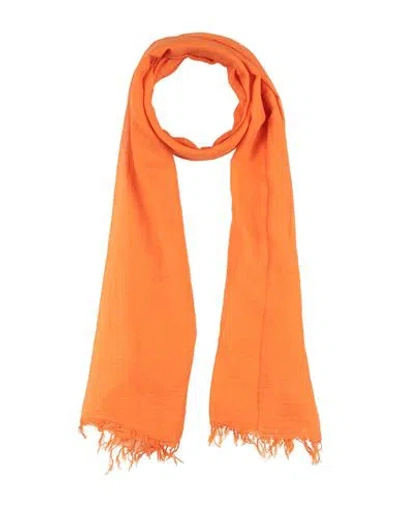 Aspesi Woman Scarf Orange Size - Cotton