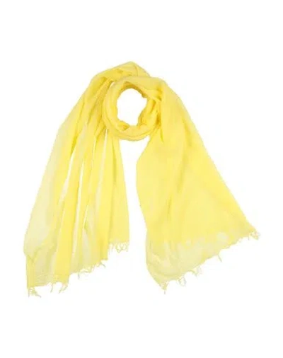 Aspesi Woman Scarf Yellow Size - Cotton In Gold