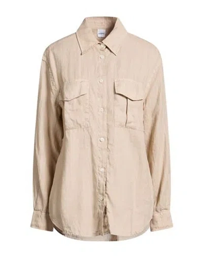 Aspesi Woman Shirt Beige Size 4 Linen