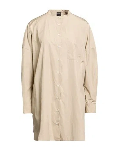 Aspesi Woman Shirt Beige Size 6 Cotton In Neutral