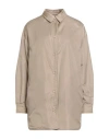 Aspesi Woman Shirt Beige Size L Polyamide In Neutral