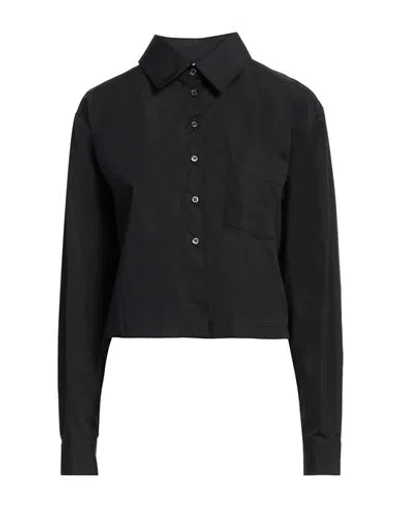 Aspesi Woman Shirt Black Size 4 Cotton