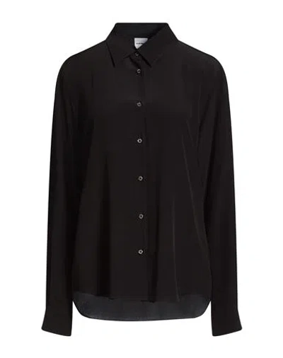 Aspesi Woman Shirt Black Size 8 Silk