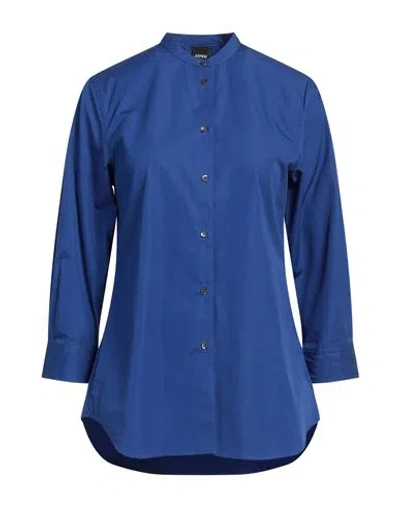 Aspesi Woman Shirt Blue Size 4 Cotton