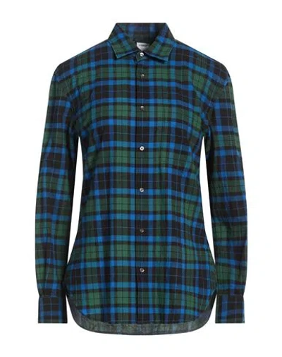 Aspesi Woman Shirt Blue Size S Cotton In Multi