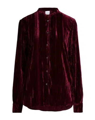 Aspesi Woman Shirt Burgundy Size 6 Polyester In Red