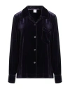 Aspesi Woman Shirt Dark Purple Size 8 Viscose, Silk In Purple