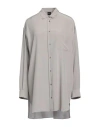 ASPESI ASPESI WOMAN SHIRT GREY SIZE 4 SILK