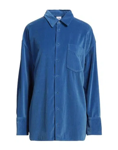 Aspesi Woman Shirt Light Blue Size Xl Cotton