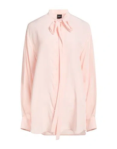 Aspesi Woman Shirt Light Pink Size 4 Silk