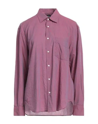 Aspesi Woman Shirt Mauve Size S Cotton In Purple