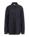 Aspesi Woman Shirt Midnight Blue Size 12 Linen