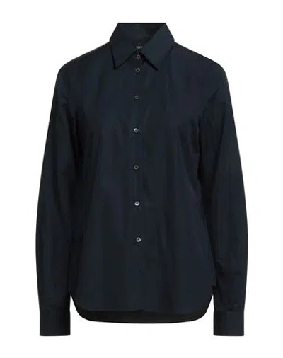 Aspesi Woman Shirt Midnight Blue Size 6 Cotton