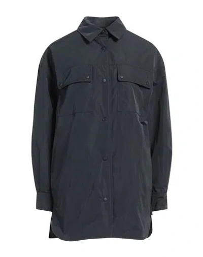 Aspesi Woman Shirt Midnight Blue Size M Polyester